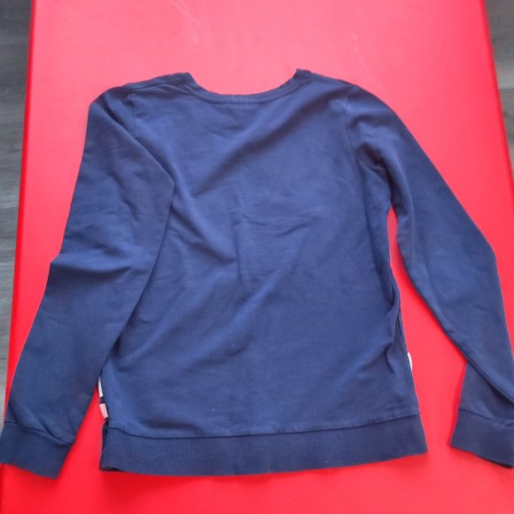 Navy & pink long sleeve sweatshirt girl size 158/164 - Picture 4 of 6